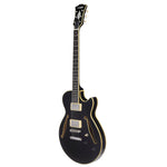 D'Angelico Excel SS Tour Electric Guitar (Semi-Hollowbody - Black)