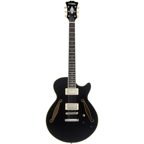 D'Angelico Excel SS Tour Electric Guitar (Semi-Hollowbody - Black)