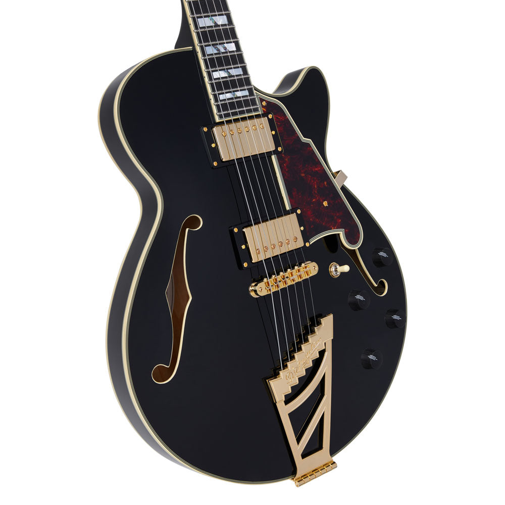 D'Angelico Excel SS Electric Guitar (Semi-Hollowbody - Black)