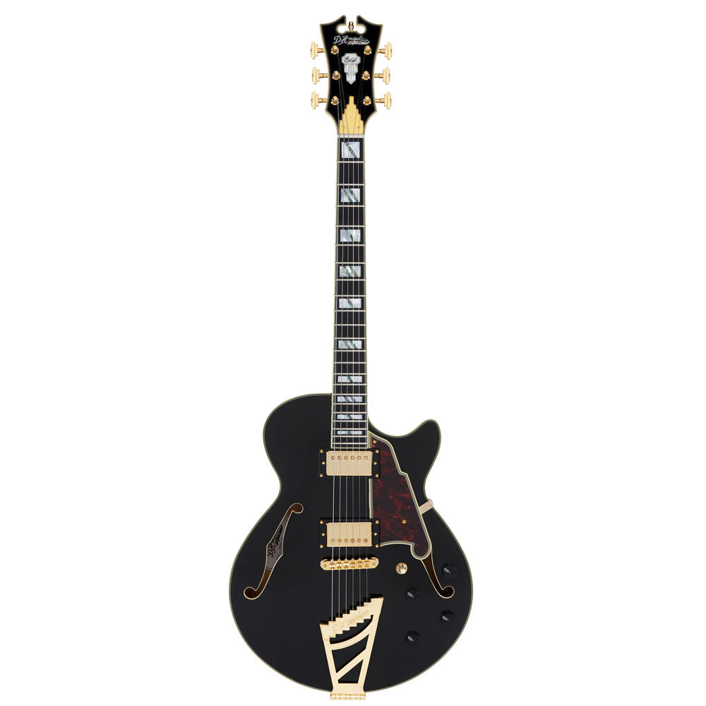 D'Angelico Excel SS Electric Guitar (Semi-Hollowbody - Black)