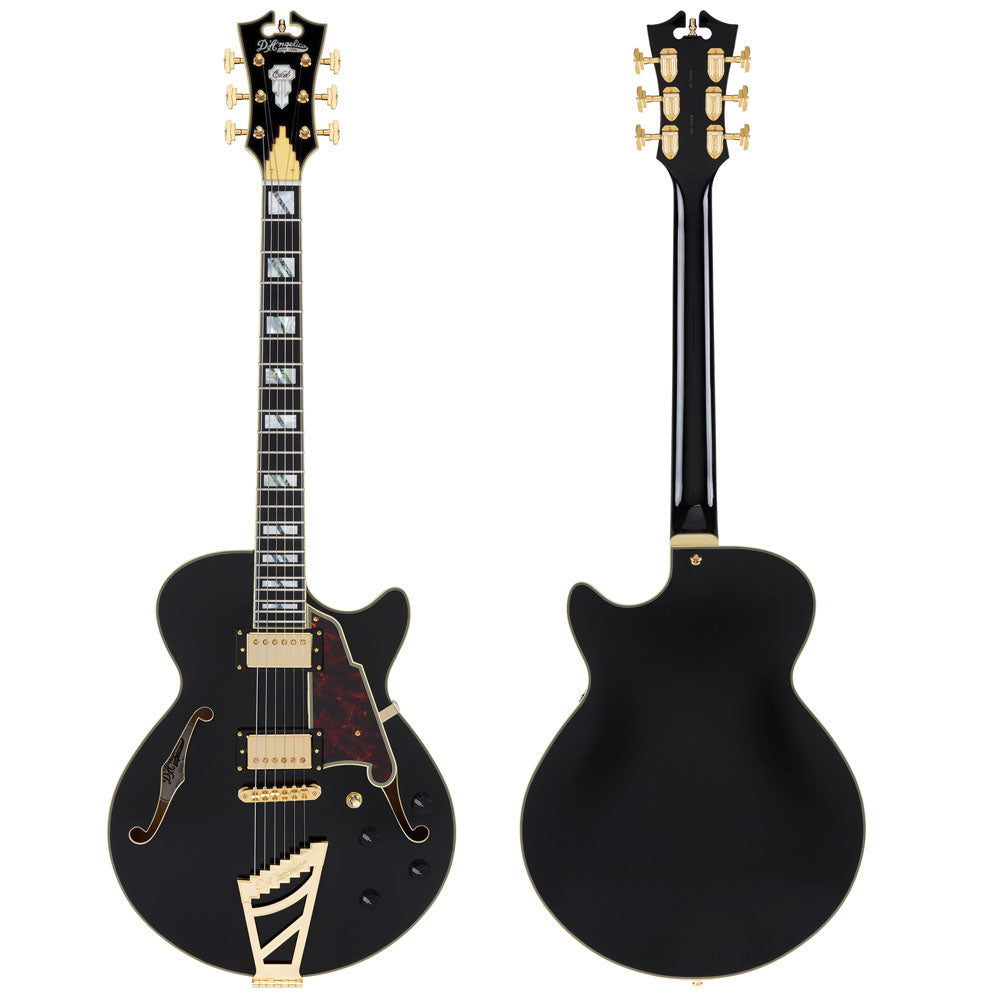 D'Angelico Excel SS Electric Guitar (Semi-Hollowbody - Black)