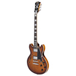 D'Angelico Premier Mini DC Electric Guitar (Semi-Hollowbody - Dark Ice Tea Burst)