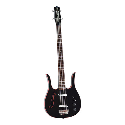 Danelectro Longhorn Bass (Black - Red Binding)