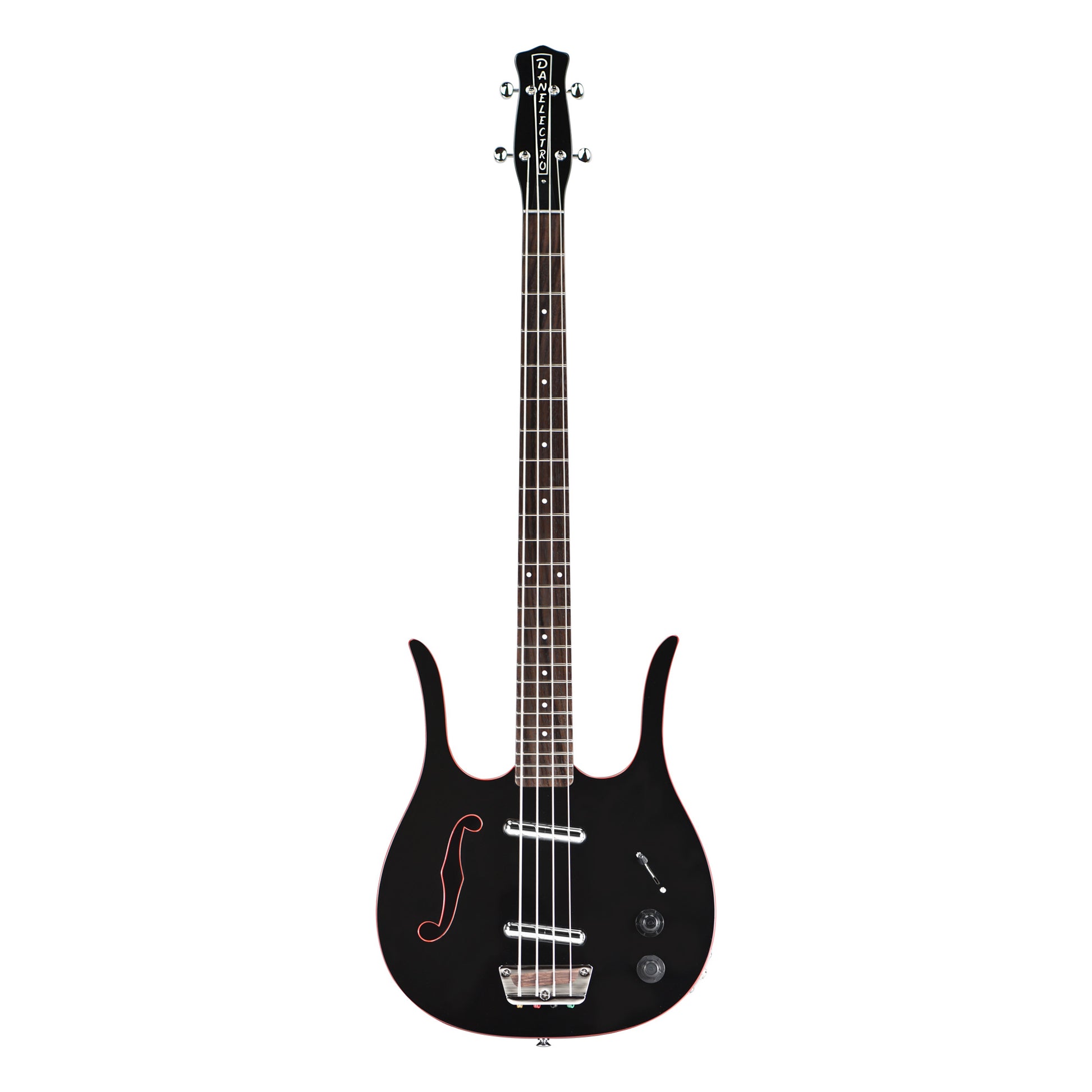 Danelectro Longhorn Bass (Black - Red Binding)