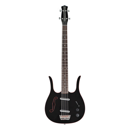 Danelectro Longhorn Bass (Black - Red Binding)