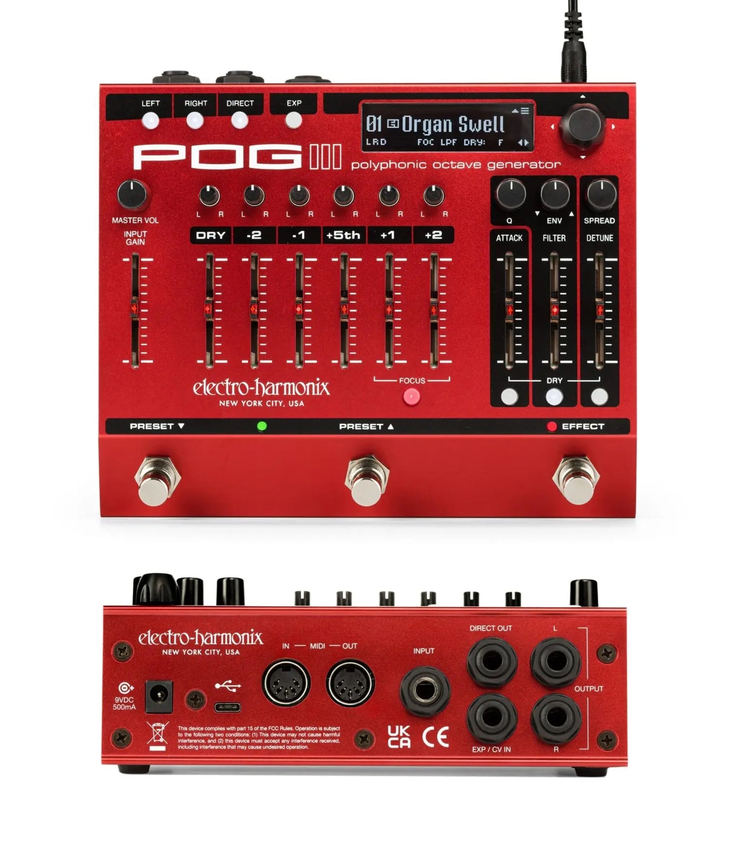 Electro-Harmonix POG3 Polyphonic Octave Generator Pedal