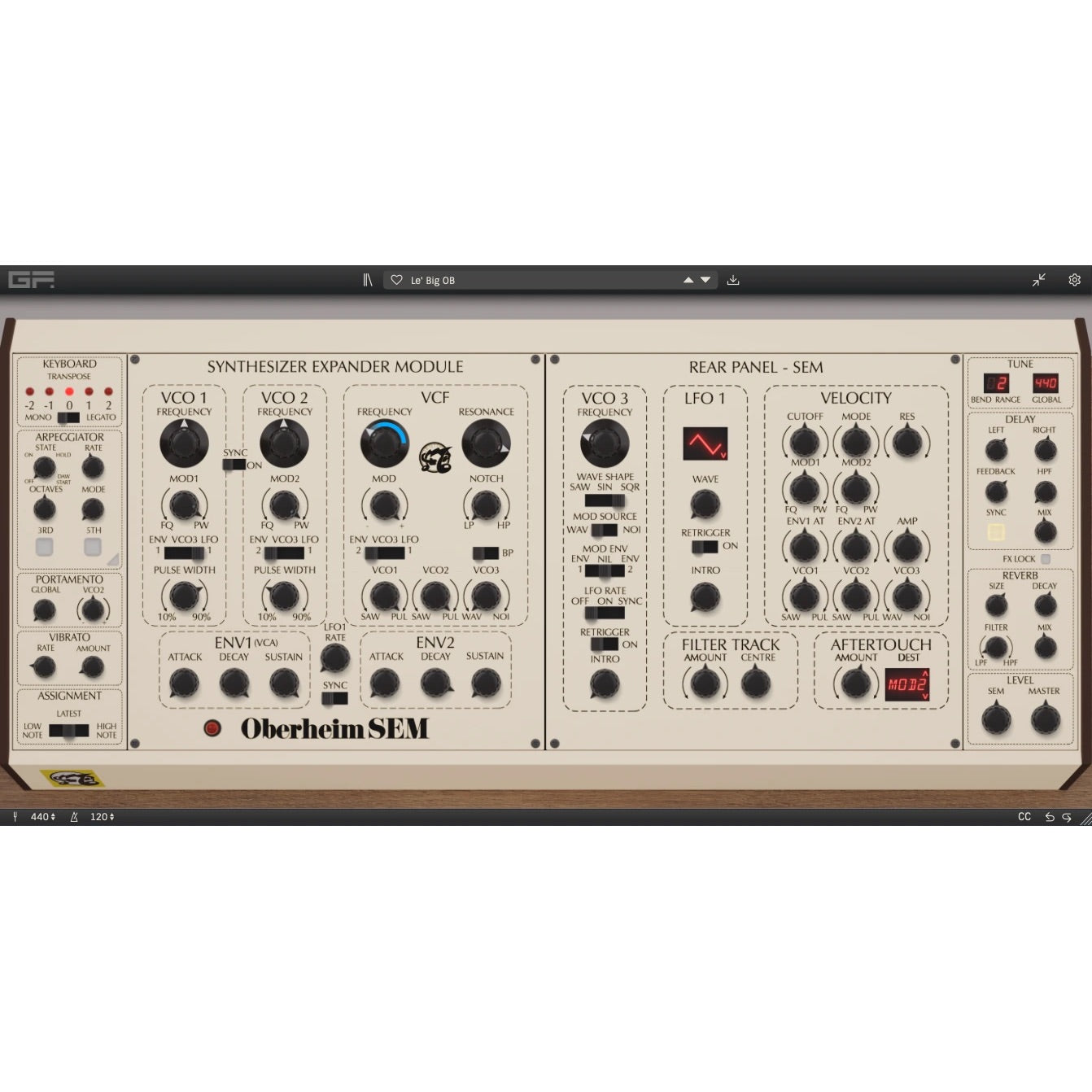 GForce Oberheim SEM Virtual Instrumen