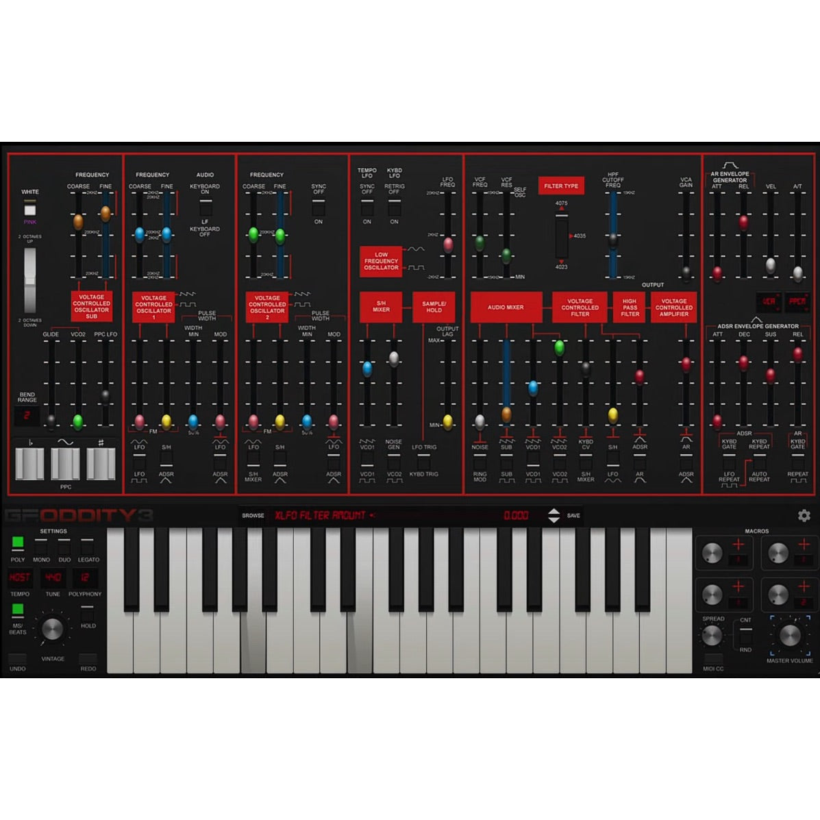GForce Oddity3 Virtual Instrument