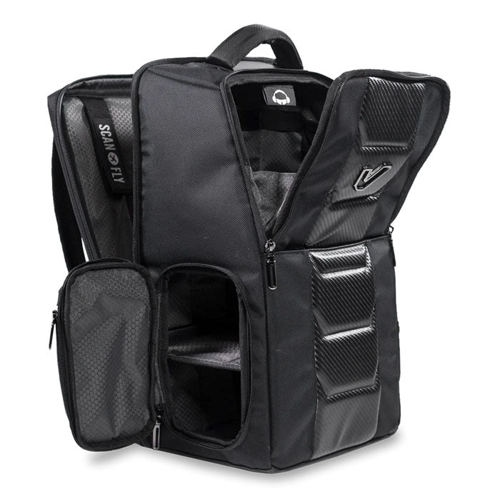 Gruv Gear Club Bag Karbon Edition - Flight-Smart Tech Backpack (Black)