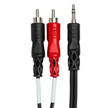 HOSA CMR-203 Stereo Breakout, 3.5 mm TRS to Dual RCA, 3 ft