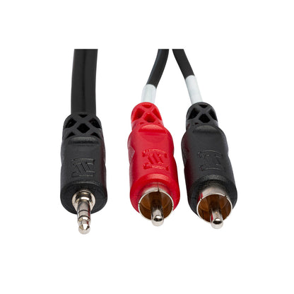 HOSA CMR-203 Stereo Breakout, 3.5 mm TRS to Dual RCA, 3 ft