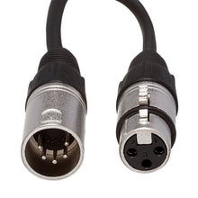 HOSA DMX-106 Male 5-pin DMX to Female 3-pin DMX Adapter Cable (6 in)