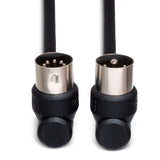 HOSA MID-310RR Right-angle MIDI Cable Right-angle 5-pin DIN to Same (10 ft)