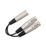 HOSA YXF-119 Y Cable Dual XLR3F to XLR3M (6 in)