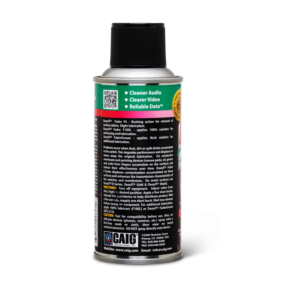 HOSA F5S-H6 CAIG DeoxIT FaderLube, 5% Spray, 5 oz