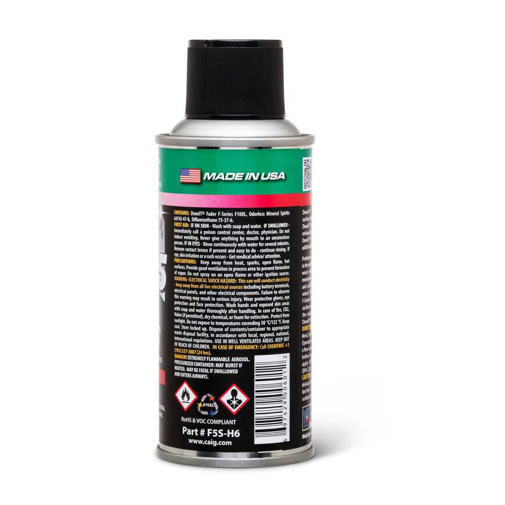 HOSA F5S-H6 CAIG DeoxIT FaderLube, 5% Spray, 5 oz