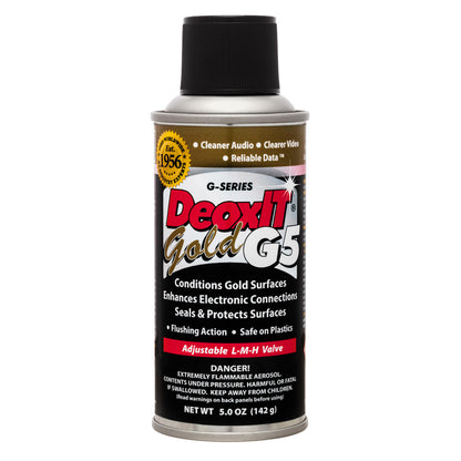 HOSA G5S-6 CAIG DeoxIT GOLD Contact Enhancer, 5% Spray, 5 oz