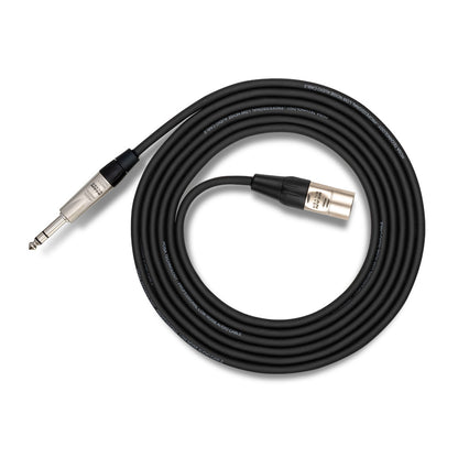 HOSA HSX-010 Pro Balanced Interconnect, REAN 1/4 in TRS to XLR3M, 10 ft