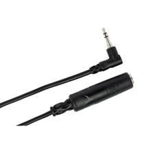 HOSA MHE-100.5 Headphone Adapter 1/4 in TRS to Right-angle 3.5 mm (6 in)
