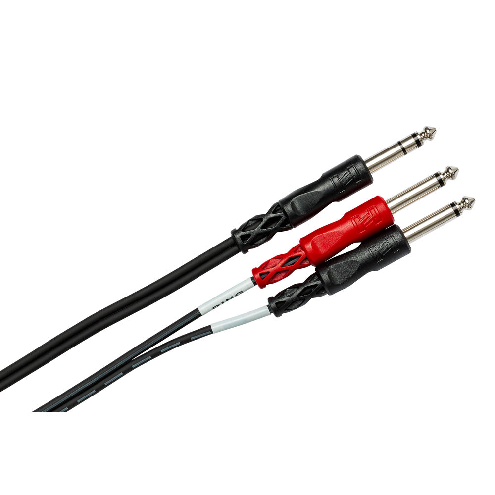 HOSA STP-202 Insert Cable 1/4 in TRS to Dual 1/4 in TS (2 m)