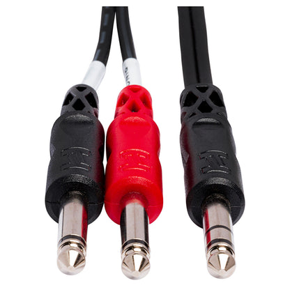 HOSA STP-202 Insert Cable 1/4 in TRS to Dual 1/4 in TS (2 m)