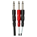 HOSA STP-203 Insert Cable 1/4 in TRS to Dual 1/4 in TS (3 m)