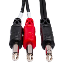 HOSA STP-201 Insert Cable, 1/4 in TRS to Dual 1/4 in TS, 1 m