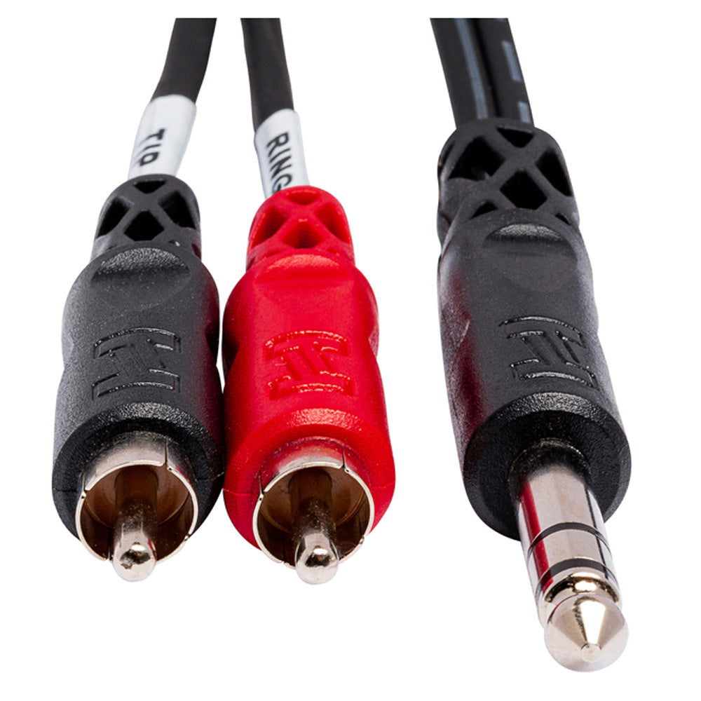 HOSA TRS-202 Insert Cable 1/4 in TRS to Dual RCA (2 m)