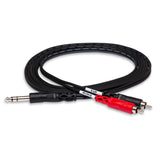 HOSA TRS-203 Insert Cable 1/4 in TRS to Dual RCA (3 m)