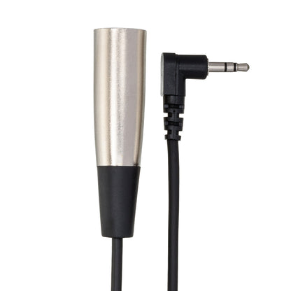 HOSA XVM-105M Camcorder Microphone Cable, Right-angle 3.5 mm TRS to XLR3M, 5 ft