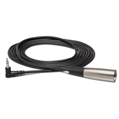 HOSA XVM-105M Camcorder Microphone Cable, Right-angle 3.5 mm TRS to XLR3M, 5 ft