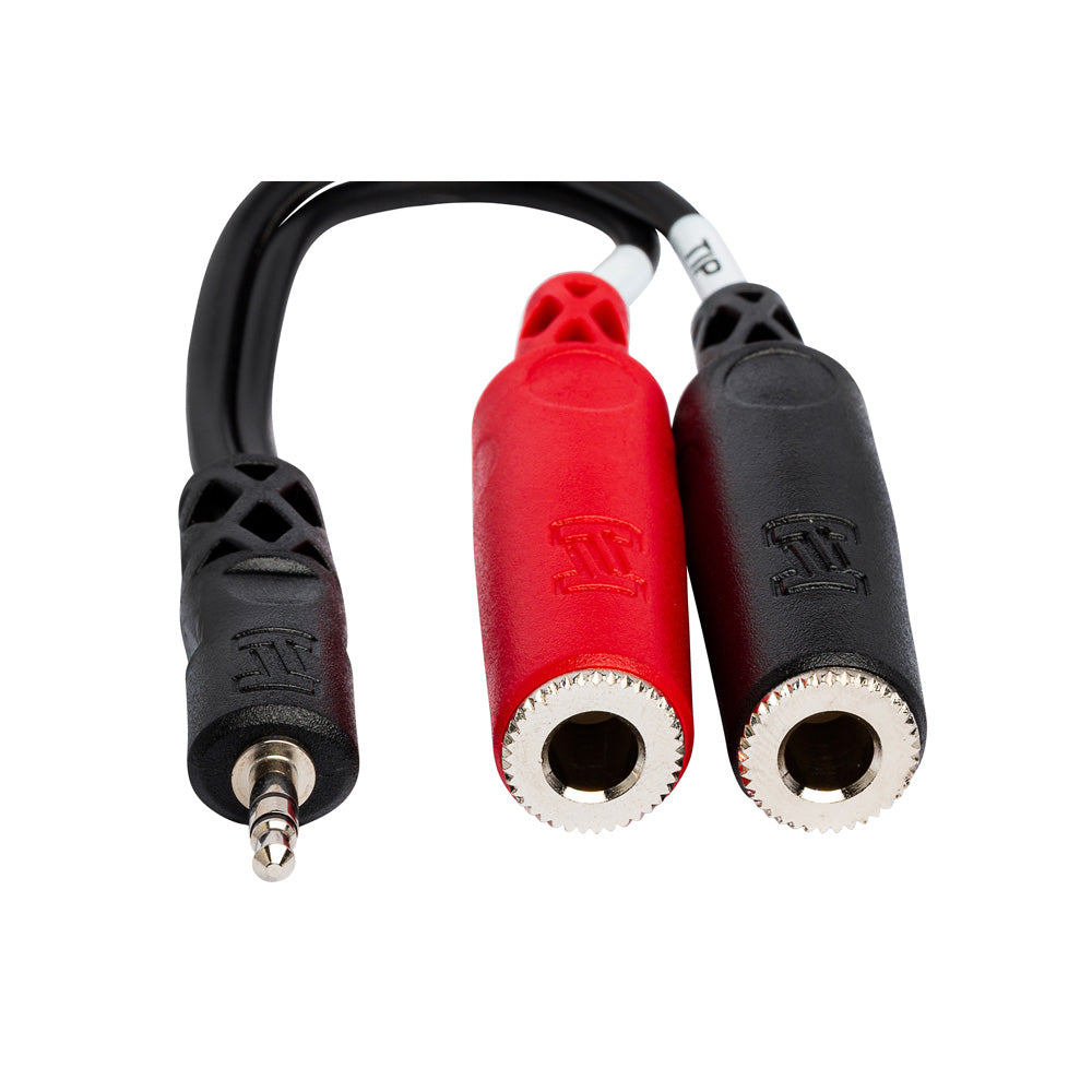 HOSA YMP-137 Stereo Breakout 3.5 mm TRS to Dual 1/4 in TSF