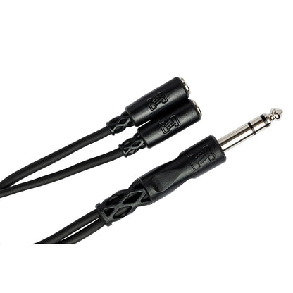 HOSA YMP-234 Y Cable 1/4 in TRS to Dual 3.5 mm TRSF