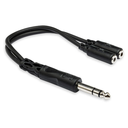 HOSA YMP-234 Y Cable 1/4 in TRS to Dual 3.5 mm TRSF