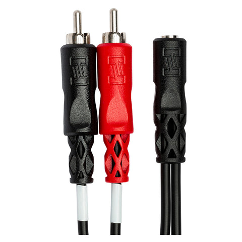 HOSA YMR-197 Stereo Breakout 3.5 mm TRSF to Dual RCA