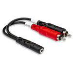 HOSA YMR-197 Stereo Breakout 3.5 mm TRSF to Dual RCA