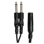 HOSA YPP-106 Y Cable 1/4 in TSF to Dual 1/4 in TS