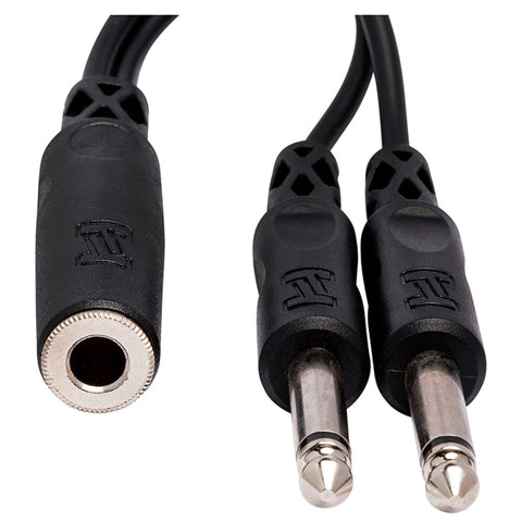 HOSA YPP-106 Y Cable 1/4 in TSF to Dual 1/4 in TS