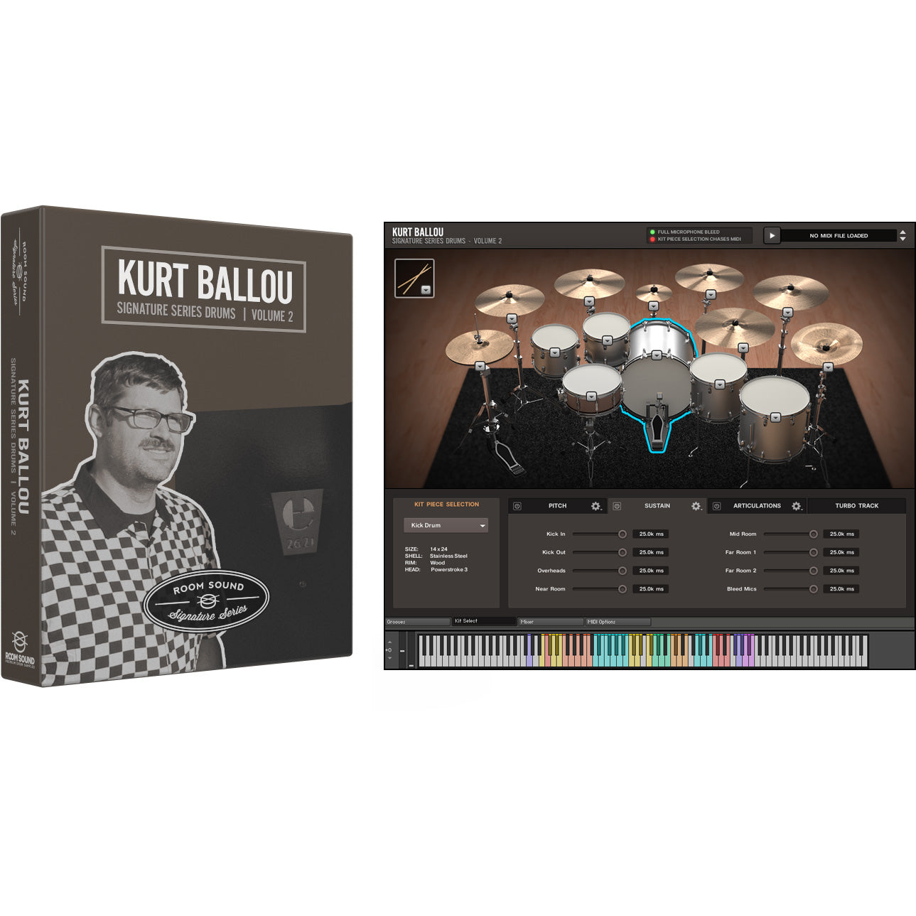 Room Sound Kurt Ballou Signature Series Drums Vol. 2