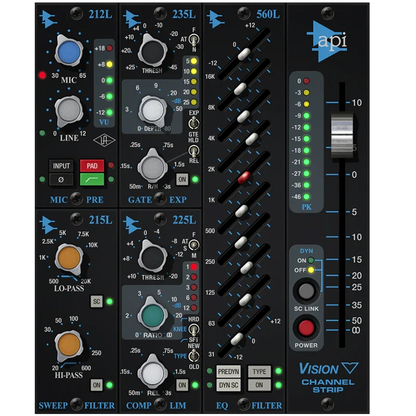 Universal Audio UAD API Vision Channel Strip Collection