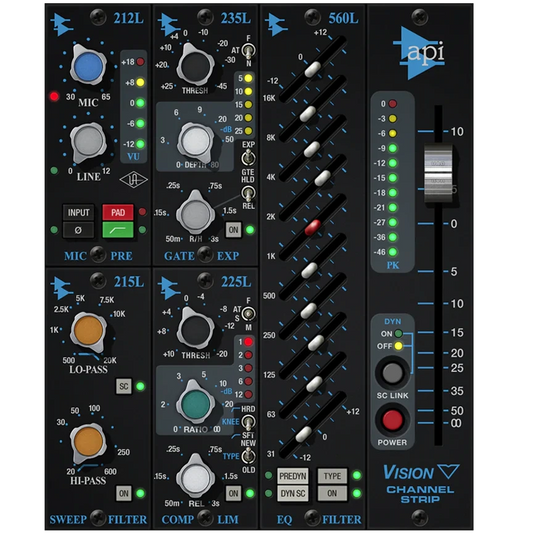 Universal Audio UAD API Vision Channel Strip Collection