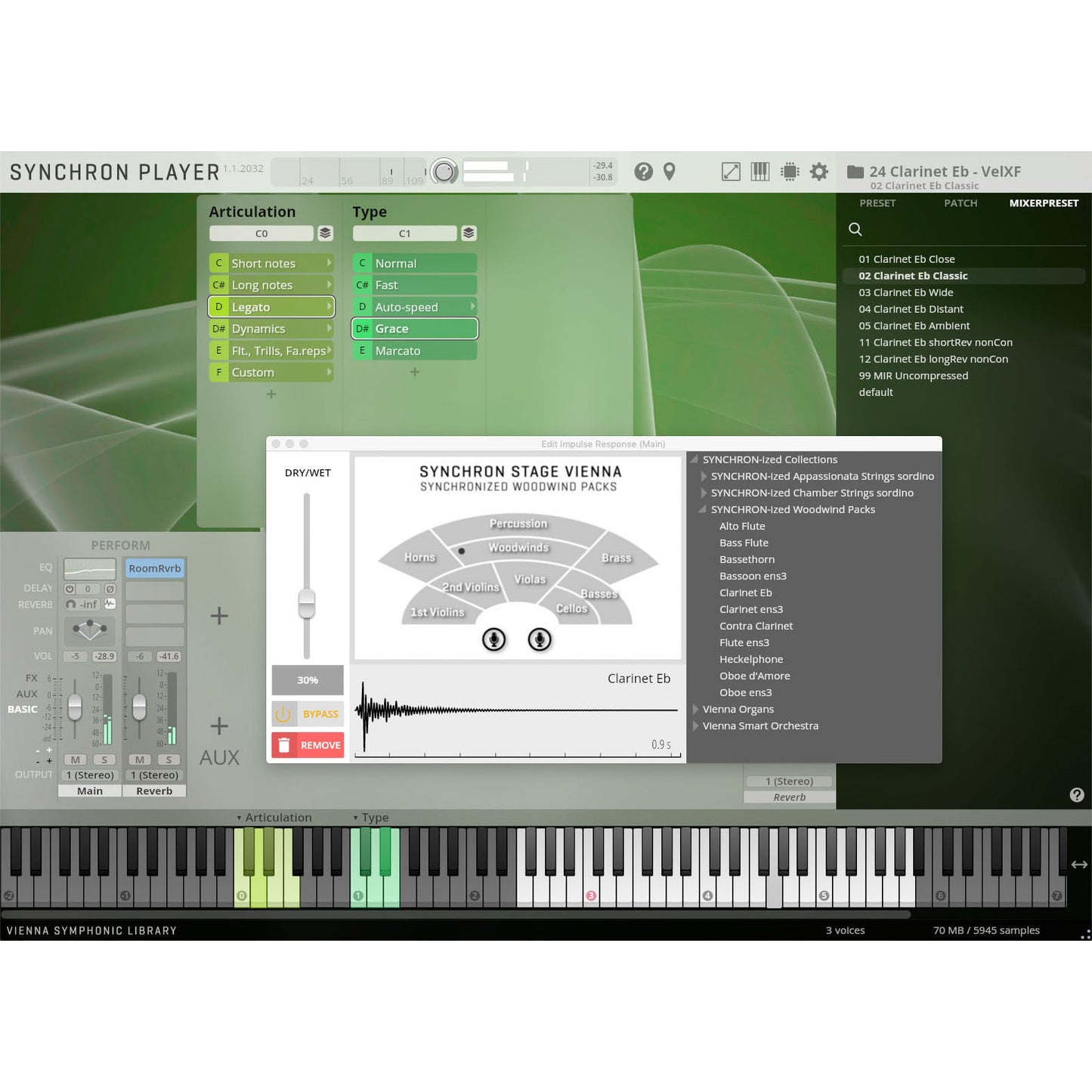 Vienna Symphonic Library Studio Clarinet Eb