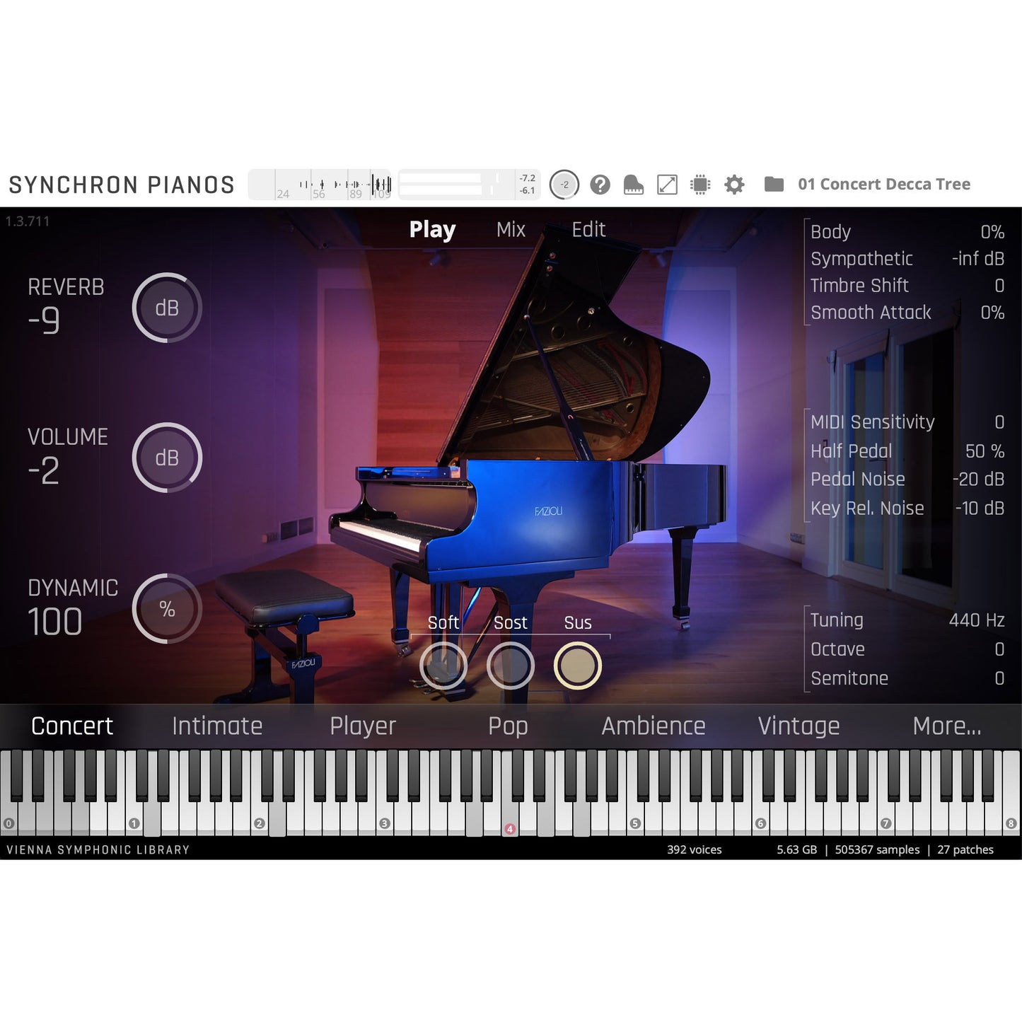 Vienna Symphonic Library Studio Fazioli F212