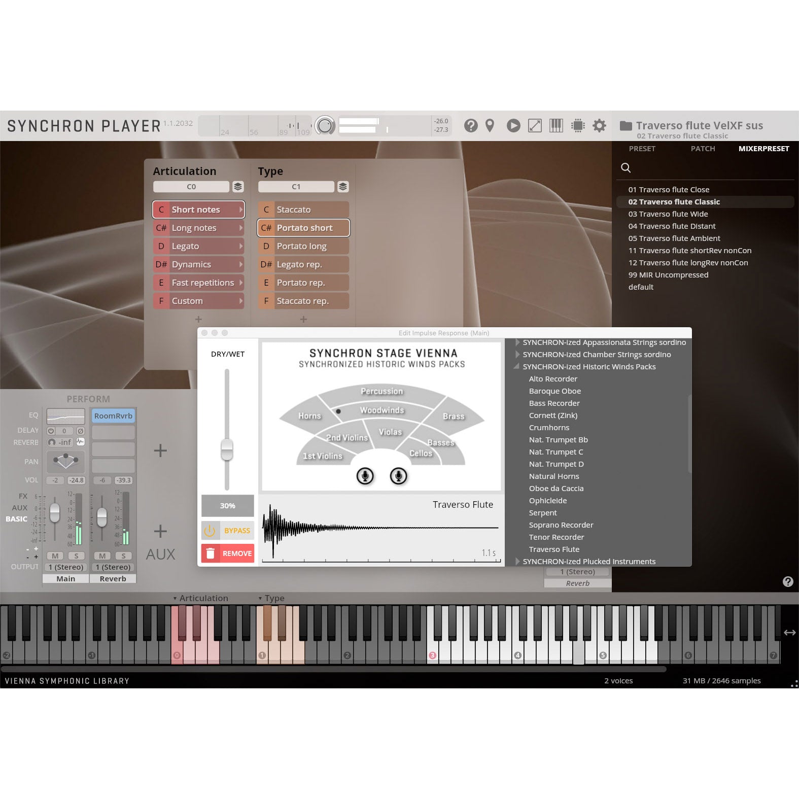 Vienna Symphonic Library Studio Traverso Flute