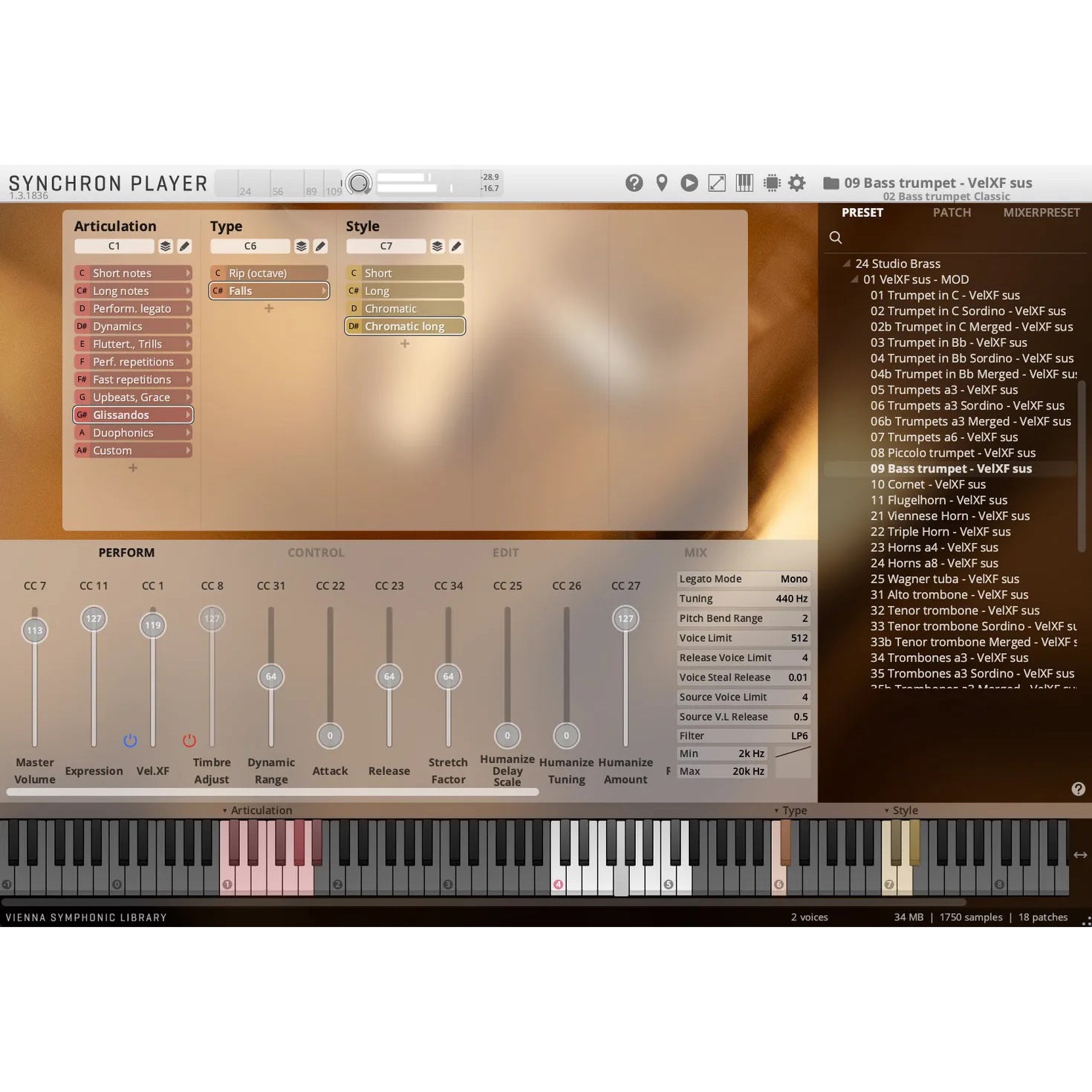 Vienna Symphonic Library Studio Bass Trumpet