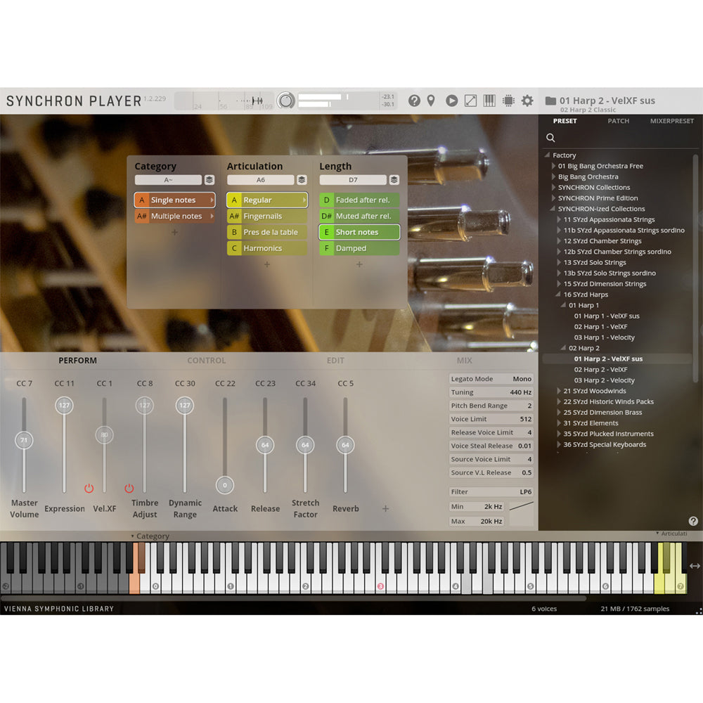 Vienna Symphonic Library Studio Harps