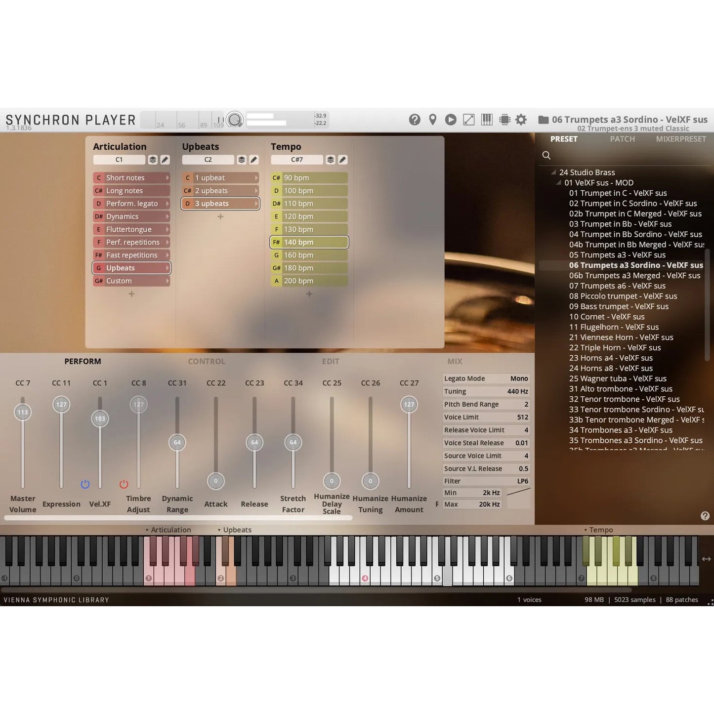 Vienna Symphonic Library Studio Trumpet Ensemble (muted)