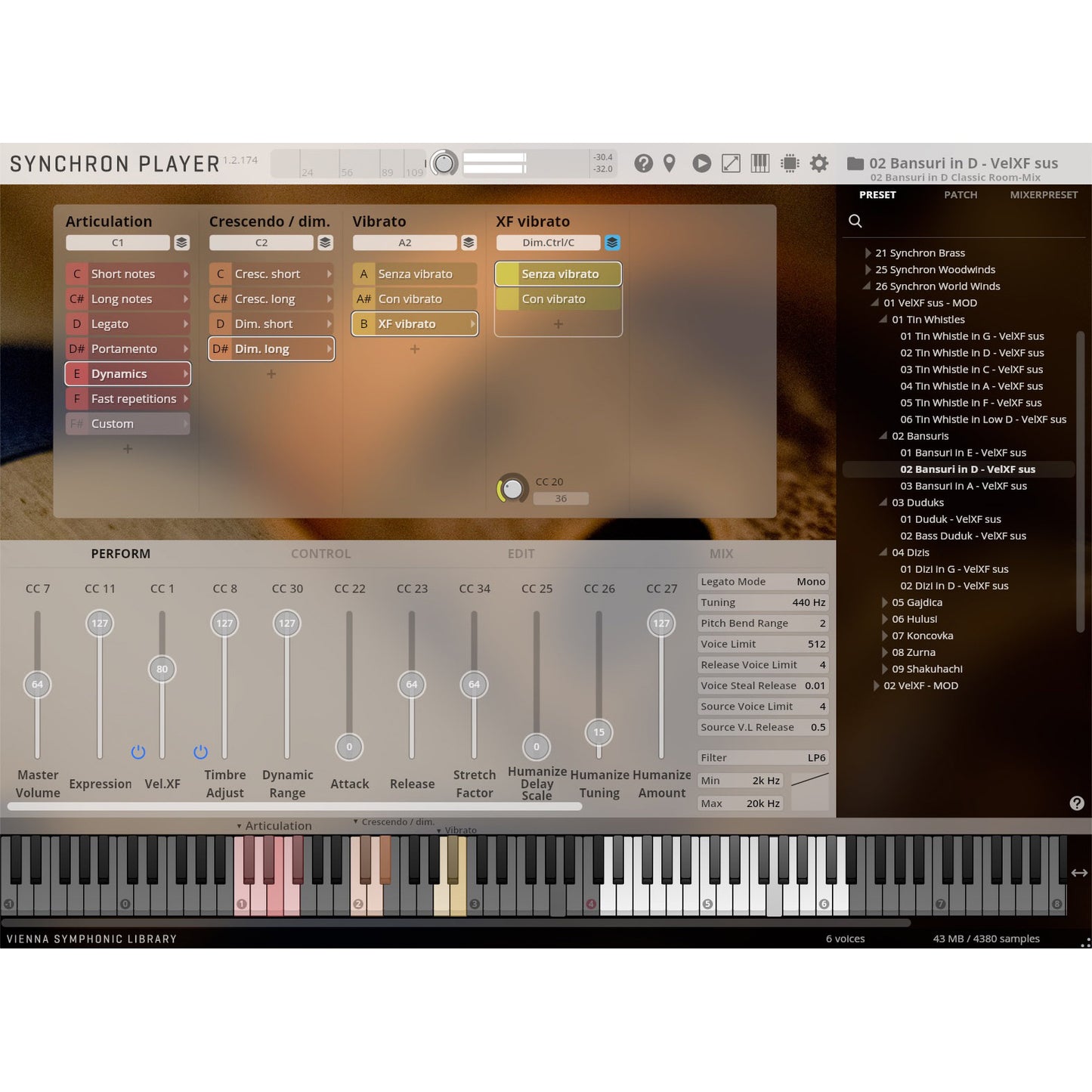 Vienna Symphonic Library Synchron Bansuris