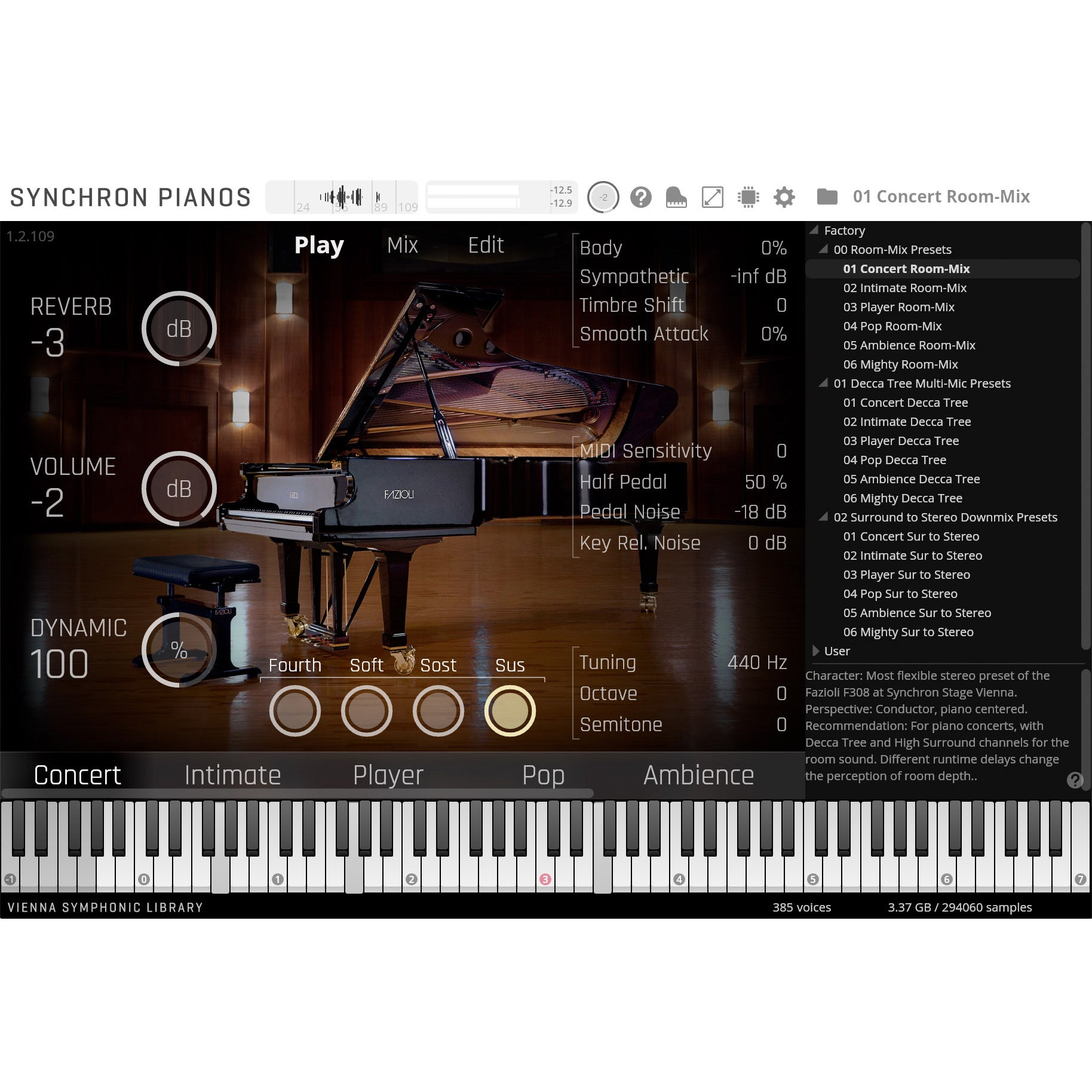 Vienna Symphonic Library Synchron Fazioli F308