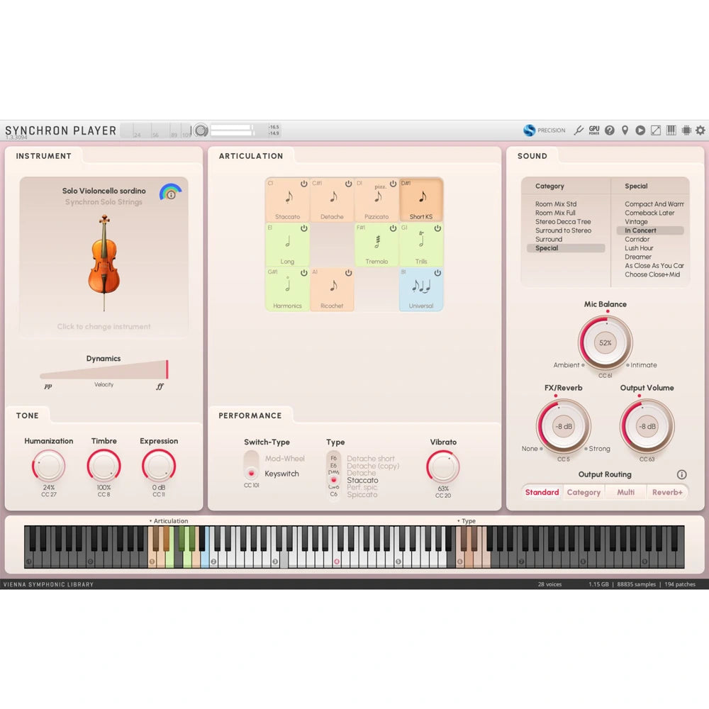 Vienna Symphonic Library Synchron Solo Strings Bundle (sordino)